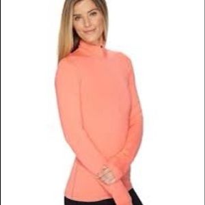 Nike Pro Dri Fit Half Zip Jacket, peach pink, S